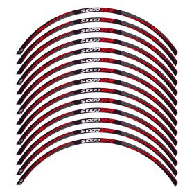 RIM STICKERS SET THUNDER BLACK RED