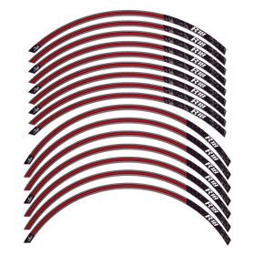 RIM STICKERS SET CLASSIC BLACK RED