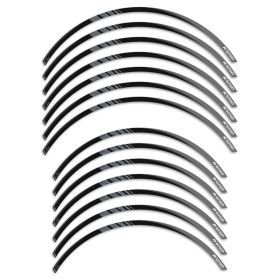 Wheel rim stickers IRIDEA DESIGN black grey