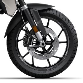 Wheel rim stickers IRIDEA DESIGN black grey