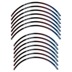Wheel rim stickers IRIDEA DESIGN blue red