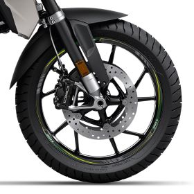 Wheel rim stickers IRIDEA DESIGN green yellow