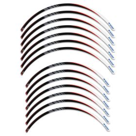 Wheel rim stickers IRIDEA DESIGN white red