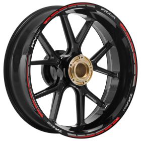 RIM STICKERS SET TRAVEL BLACK RED