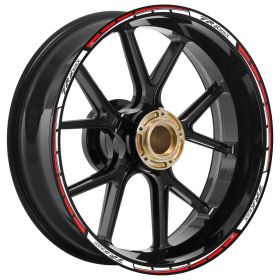 RIM STICKERS SET TRAVEL WHITE RED