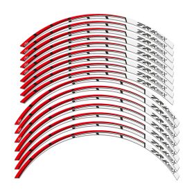 RIM STICKERS SET TRAVEL WHITE RED