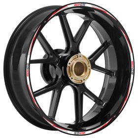 FELGENAUFKLEBER SET THUNDER WEIß SCHWARZ