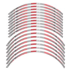SET PROFILI CERCHI THUNDER GRIGIO ROSSO