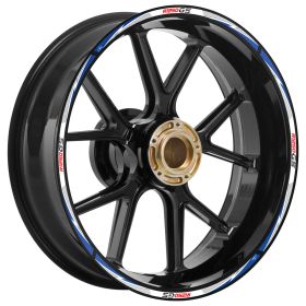 RIM STICKERS SET THUNDER WHITE BLUE