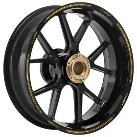 FELGENAUFKLEBER SET CLASSIC SCHWARZ GOLD