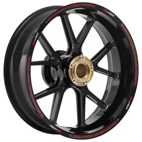 FELGENAUFKLEBER SET CLASSIC SCHWARZ ROT