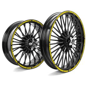 FELGENAUFKLEBER SET 19/21 ARROW GELB