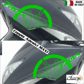 COUPLE ADHESIFS DIAPASON CARENAGE VERT FITS YAMAHA T-MAX 500 08-11