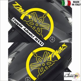 COUPLE ADHESIFS DIAPASON CARENAGE JAUNE FITS YAMAHA T-MAX 530 12-16