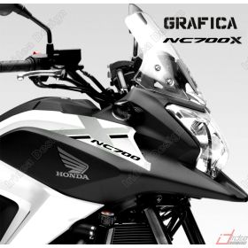 AUTOCOLLANT MOTO IRIDEA DESIGN GRA-ANT-HON-NC7-BK-SI