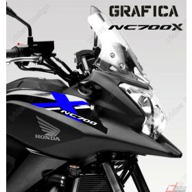 AUTOCOLLANT MOTO IRIDEA DESIGN GRA-ANT-HON-NC7-WH-BL
