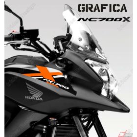AUTOCOLLANT MOTO IRIDEA DESIGN GRA-ANT-HON-NC7-WH-OR