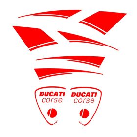 KIT ADESIVI STICKERS CARENA ROSSO