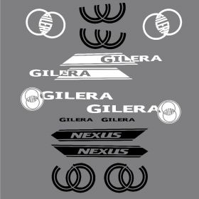 IRIDEA DESIGN GRA-GIL-NEX-WH MOTORCYCLE DECALS