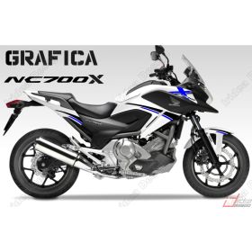 ADESIVI STICKERS CARENA GRAFICA NERO BLU