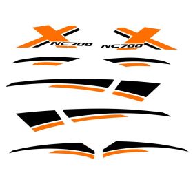 ADESIVI STICKERS CARENA NERO ARANCIO