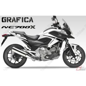 GRAPHIQUES MOTO IRIDEA DESIGN GRA-HON-NC7-BK-SI