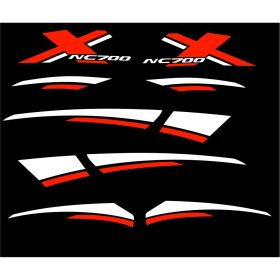 GRAPHIQUES MOTO IRIDEA DESIGN GRA-HON-NC7-WH-RE