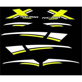 GRAPHIQUES MOTO IRIDEA DESIGN GRA-HON-NC7-WH-YE