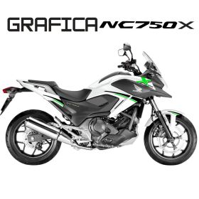ADESIVI STICKERS CARENA GRAFICA NERO VERDE