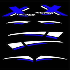 GRAPHIQUES MOTO IRIDEA DESIGN GRA-HON-NC750-WH-BL