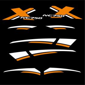 ADESIVI STICKERS CARENA BIANCO ARANCIO