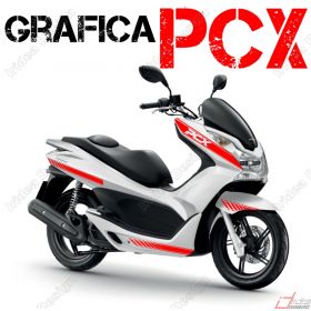 IRIDEA DESIGN GRA-HON-PCX-2-RE MOTORCYCLE DECALS