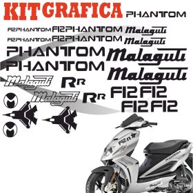 IRIDEA DESIGN KIT-MAL-F12-BK MOTORCYCLE DECALS