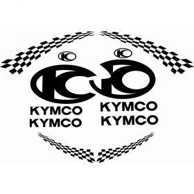 IRIDEA DESIGN KYM-DOW-BK MOTORCYCLE DECALS