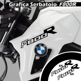 AUTOCOLLANT MOTO IRIDEA DESIGN LOG-BMW-F8R-BK