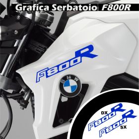 AUTOCOLLANT MOTO IRIDEA DESIGN LOG-BMW-F8R-BL