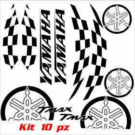 JEU COMPLET ADHESIFS CARENAGE NOIR FITS YAMAHA T-MAX 500 01-07