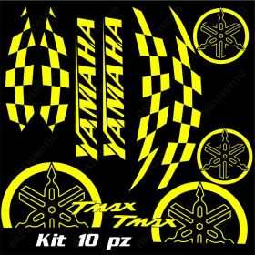 COMPLETE SET OF FAIRING STICKERS YELLOW FITS YAMAHA T-MAX 500 01-07