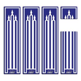 SIDE CASES STICKERS TREKKER BLUE