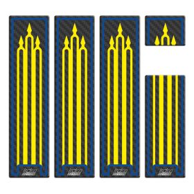 SIDE CASES STICKERS TREKKER CARBON YELLOW