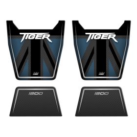 CASES FRONT STICKERS METAL BLUE