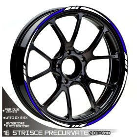 IRIDEA DESIGN WHE-14-13-WH-BL Motorcycle rim stickers