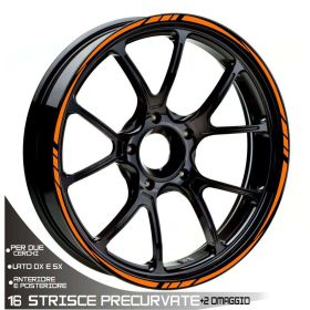 IRIDEA DESIGN WHE-17-17-OR Motorcycle rim stickers