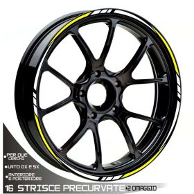 PROFILI CERCHIO WHEEL BIANCO GIALLO