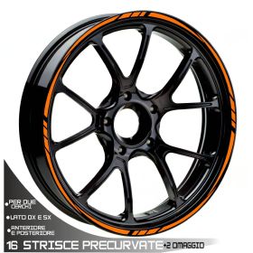 IRIDEA DESIGN WHE-18-17-T3-OR MOTORCYCLE RIM STICKERS