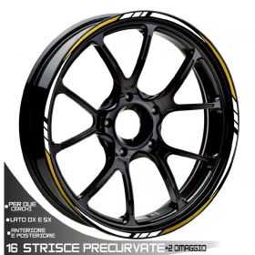 AUTOCOLLANTS DE JANTE DE MOTO IRIDEA DESIGN WHE-18-17-T3-WH-GO