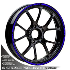 ADESIVI PROFILI CERCHI STICKERS BLU