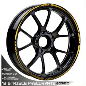 ADESIVI PROFILI CERCHI STICKERS ORO