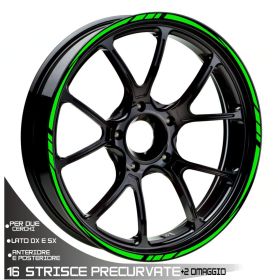 IRIDEA DESIGN WHE-19-17-T3-GR MOTORCYCLE RIM STICKERS
