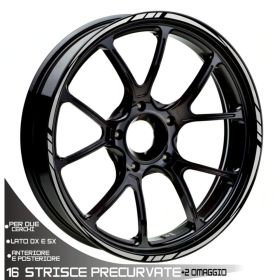 IRIDEA DESIGN WHE-19-17-T3-SI MOTORCYCLE RIM STICKERS